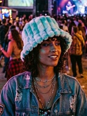 ✨️Plush Bucket Hat in Light Aqua - Women's Fashion Accessory✨️